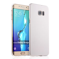 Funda Dura Plastico Rigida Mate para Samsung Galaxy S6 Edge+ Plus SM-G928F Blanco