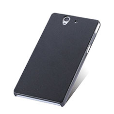 Funda Dura Plastico Rigida Mate para Sony Xperia Z L36h Negro