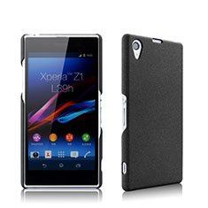 Funda Dura Plastico Rigida Mate para Sony Xperia Z1 L39h Negro