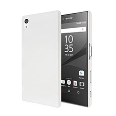 Funda Dura Plastico Rigida Mate para Sony Xperia Z5 Blanco