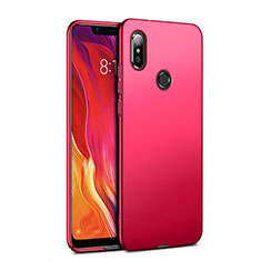 Funda Dura Plastico Rigida Mate para Xiaomi Mi 8 Rojo