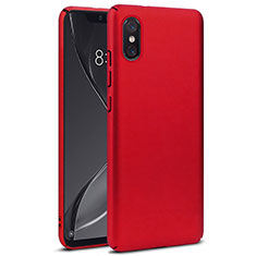 Funda Dura Plastico Rigida Mate para Xiaomi Mi 8 Screen Fingerprint Edition Rojo