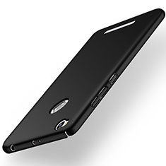 Funda Dura Plastico Rigida Mate para Xiaomi Redmi 3 High Edition Negro