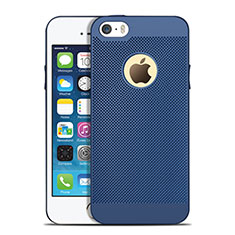 Funda Dura Plastico Rigida Perforada para Apple iPhone SE Azul