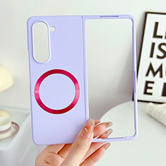 Funda Dura Plastico Rigida Sin Marco Carcasa Mate con Mag-Safe Magnetic BH1 para Samsung Galaxy Z Fold5 5G Purpura Claro