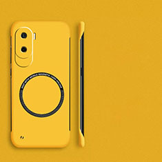 Funda Dura Plastico Rigida Sin Marco Carcasa Mate con Mag-Safe Magnetic para Huawei Honor X50i 5G Amarillo