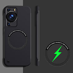 Funda Dura Plastico Rigida Sin Marco Carcasa Mate con Mag-Safe Magnetic para Huawei P60 Pro Negro