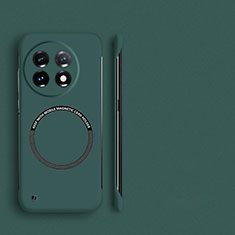 Funda Dura Plastico Rigida Sin Marco Carcasa Mate con Mag-Safe Magnetic para OnePlus 11 5G Verde