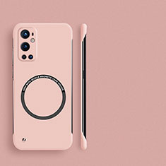 Funda Dura Plastico Rigida Sin Marco Carcasa Mate con Mag-Safe Magnetic para OnePlus 9 Pro 5G Rosa