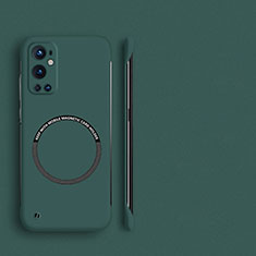 Funda Dura Plastico Rigida Sin Marco Carcasa Mate con Mag-Safe Magnetic para OnePlus 9 Pro 5G Verde