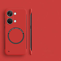 Funda Dura Plastico Rigida Sin Marco Carcasa Mate con Mag-Safe Magnetic para OnePlus Ace 2V 5G Rojo