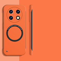 Funda Dura Plastico Rigida Sin Marco Carcasa Mate con Mag-Safe Magnetic para Oppo A2 Pro 5G Naranja