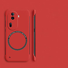 Funda Dura Plastico Rigida Sin Marco Carcasa Mate con Mag-Safe Magnetic para Oppo Reno11 Pro 5G Rojo