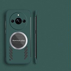 Funda Dura Plastico Rigida Sin Marco Carcasa Mate con Mag-Safe Magnetic para Realme 11 Pro+ Plus 5G Verde