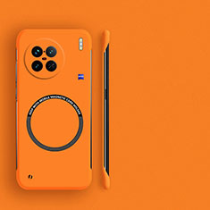 Funda Dura Plastico Rigida Sin Marco Carcasa Mate con Mag-Safe Magnetic para Vivo X90 5G Naranja