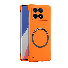 Funda Dura Plastico Rigida Sin Marco Carcasa Mate con Mag-Safe Magnetic para Xiaomi Redmi K70E 5G Naranja