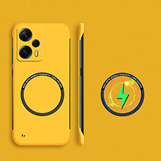 Funda Dura Plastico Rigida Sin Marco Carcasa Mate con Mag-Safe Magnetic para Xiaomi Redmi Note 12 Turbo 5G Amarillo