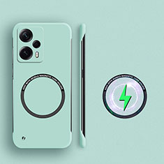 Funda Dura Plastico Rigida Sin Marco Carcasa Mate con Mag-Safe Magnetic para Xiaomi Redmi Note 12 Turbo 5G Menta Verde