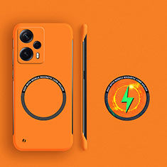 Funda Dura Plastico Rigida Sin Marco Carcasa Mate con Mag-Safe Magnetic para Xiaomi Redmi Note 12 Turbo 5G Naranja