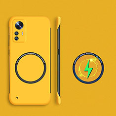 Funda Dura Plastico Rigida Sin Marco Carcasa Mate con Mag-Safe Magnetic para Xiaomi Redmi Note 12S Amarillo