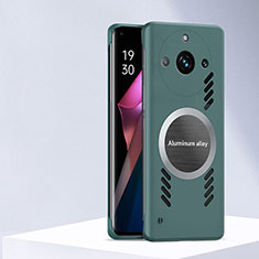 Funda Dura Plastico Rigida Sin Marco Carcasa Mate con Mag-Safe Magnetic S01 para Realme Narzo 60 Pro 5G Verde