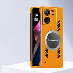 Funda Dura Plastico Rigida Sin Marco Carcasa Mate con Mag-Safe Magnetic S01 para Xiaomi Redmi K60 Ultra 5G Naranja