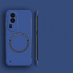 Funda Dura Plastico Rigida Sin Marco Carcasa Mate con Mag-Safe Magnetic S02 para Oppo Reno10 Pro+ Plus 5G Azul