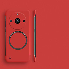 Funda Dura Plastico Rigida Sin Marco Carcasa Mate con Mag-Safe Magnetic S02 para Realme Narzo 60 5G Rojo