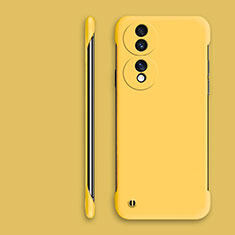 Funda Dura Plastico Rigida Sin Marco Carcasa Mate P01 para Huawei Honor 70 5G Amarillo