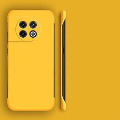 Funda Dura Plastico Rigida Sin Marco Carcasa Mate P01 para OnePlus 11 5G Amarillo