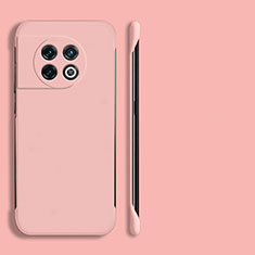 Funda Dura Plastico Rigida Sin Marco Carcasa Mate P01 para OnePlus 11R 5G Rosa