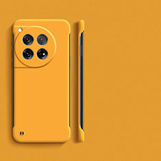 Funda Dura Plastico Rigida Sin Marco Carcasa Mate P01 para OnePlus 12R 5G Amarillo