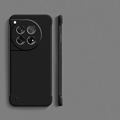 Funda Dura Plastico Rigida Sin Marco Carcasa Mate P01 para OnePlus 12R 5G Negro