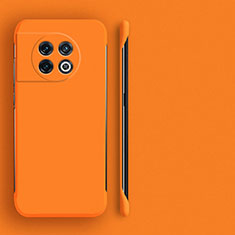 Funda Dura Plastico Rigida Sin Marco Carcasa Mate P01 para OnePlus Ace 2 5G Naranja