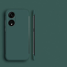 Funda Dura Plastico Rigida Sin Marco Carcasa Mate P01 para Oppo A78 4G Verde Noche