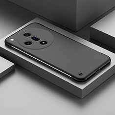 Funda Dura Plastico Rigida Sin Marco Carcasa Mate P01 para Oppo Find X7 Ultra 5G Negro