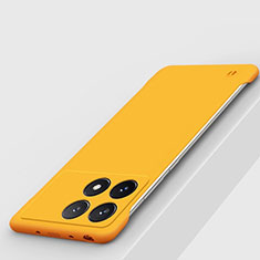 Funda Dura Plastico Rigida Sin Marco Carcasa Mate P01 para Xiaomi Redmi K70 5G Amarillo