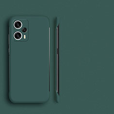 Funda Dura Plastico Rigida Sin Marco Carcasa Mate P01 para Xiaomi Redmi Note 12 Turbo 5G Verde Noche