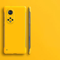 Funda Dura Plastico Rigida Sin Marco Carcasa Mate para Huawei Honor 50 5G Amarillo