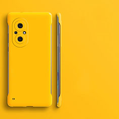 Funda Dura Plastico Rigida Sin Marco Carcasa Mate para Huawei Honor 50 SE 5G Amarillo