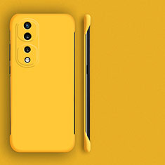 Funda Dura Plastico Rigida Sin Marco Carcasa Mate para Huawei Honor 80 Pro Flat 5G Amarillo