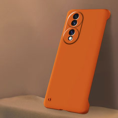 Funda Dura Plastico Rigida Sin Marco Carcasa Mate para Huawei Honor X7b Naranja