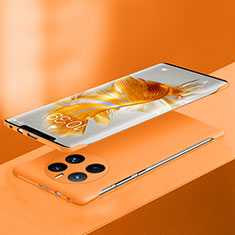 Funda Dura Plastico Rigida Sin Marco Carcasa Mate para Huawei Mate 50 Pro Naranja