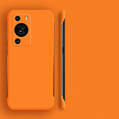 Funda Dura Plastico Rigida Sin Marco Carcasa Mate para Huawei P60 Pro Naranja