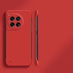 Funda Dura Plastico Rigida Sin Marco Carcasa Mate para OnePlus 12R 5G Rojo