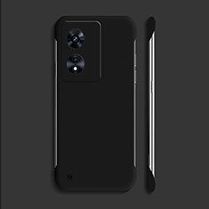 Funda Dura Plastico Rigida Sin Marco Carcasa Mate para Oppo A38 Negro