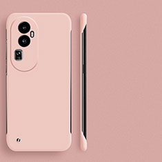 Funda Dura Plastico Rigida Sin Marco Carcasa Mate para Oppo Reno10 Pro+ Plus 5G Rosa