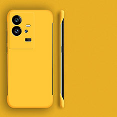 Funda Dura Plastico Rigida Sin Marco Carcasa Mate para Vivo iQOO 11 Pro 5G Amarillo