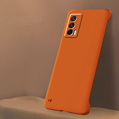 Funda Dura Plastico Rigida Sin Marco Carcasa Mate para Vivo iQOO 7 India 5G Naranja