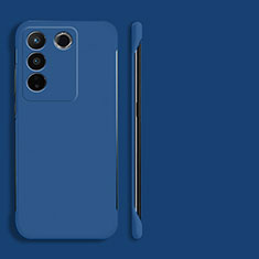 Funda Dura Plastico Rigida Sin Marco Carcasa Mate para Vivo V27 Pro 5G Azul